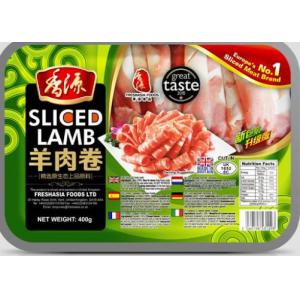 freshasia lamb sliced roll 400g