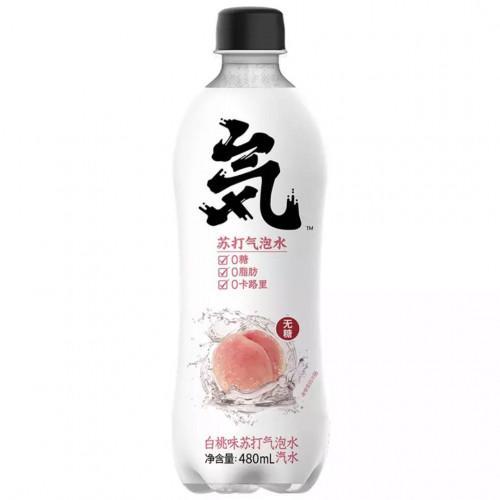 Genki Forest Sparkling Water Peach Flavour 480ml
