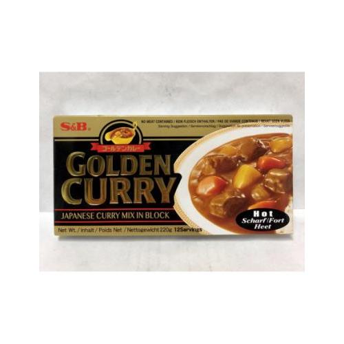 S&B Golden Curry Roux  Hot 220g