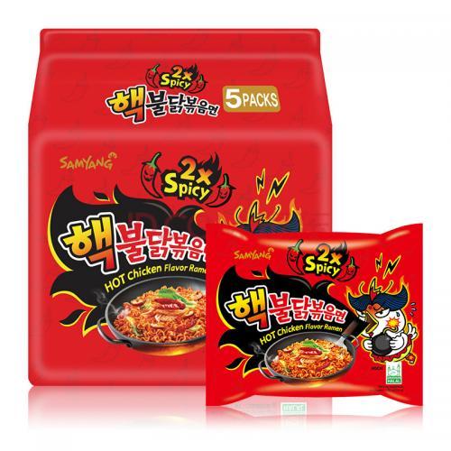 Samyang 2xSpicy Hot Chicken Flavor Ramen 5x140g