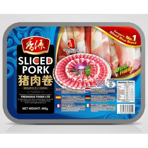 freshasia pork sliced roll 400g