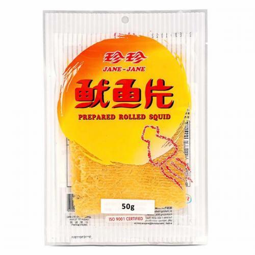 JJ Rolled Squid Snack 50g