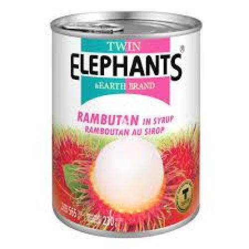 Twin Elephants & Earth Brand Rambutan in Syrup565g