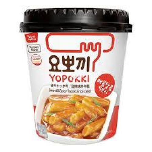 Young Poong Yopokki Instant Cup Topokki - Sweet & Spicy Flavour 140g