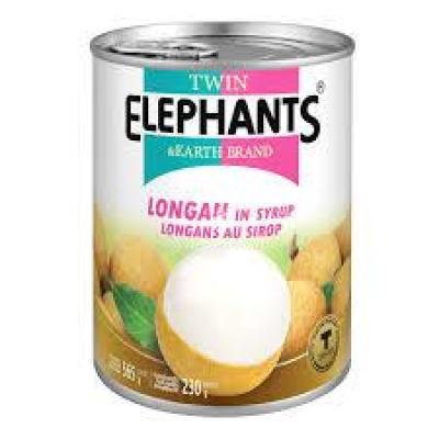 Twin Elephants & Earth Brand Longan in Syrup565g